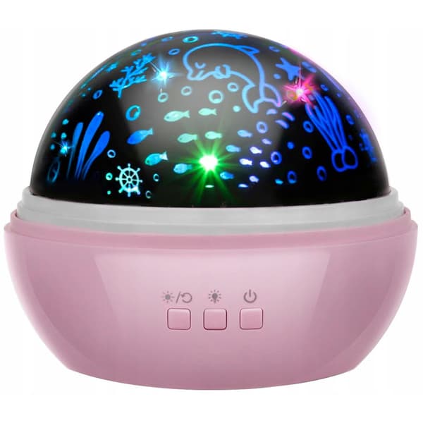 Projektorlampe, USB - Pink Multicolor multifärg