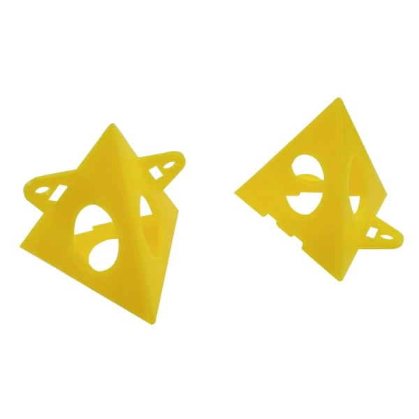 IC 10 stk Mini Kegle Malerstativer Pyramid Stativer Sæt Malerens Pyramider Gul 10 stk