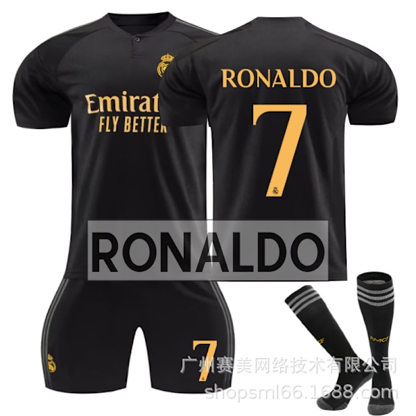 Real Madrid andre bortetrøye nr. 8 10 Modric 7 Winnie 5 Bellingham Ronaldo fotballuniform Size 10 Mbappé socks twenty two#
