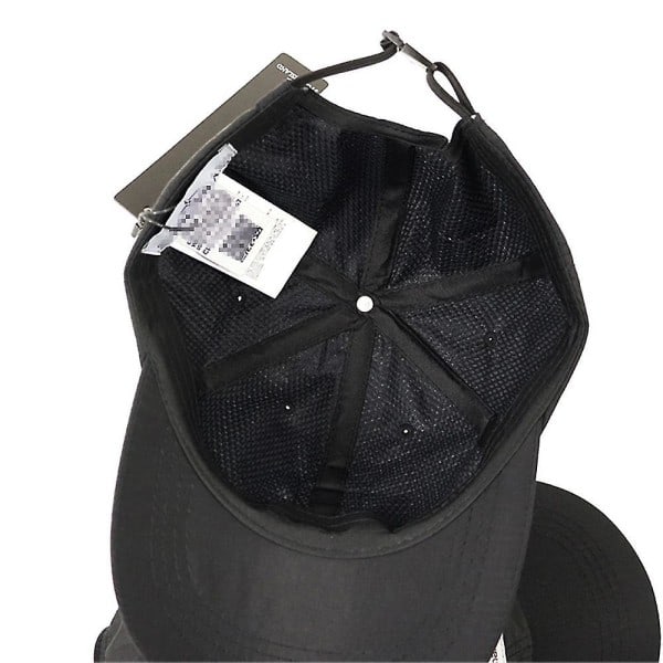 Stone Island Baseball Cap Unisex Herr Dame Justerbar Sommer Utendørs Sport Caps (FMY) Svart Black