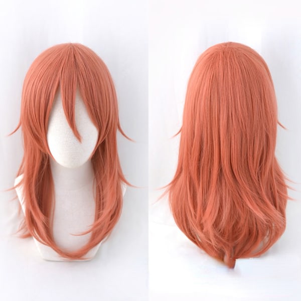 IC Motorsavmand Cosplay Engel Djævel Lang Paryk Jul Orange Farve Chainsaw Man One Size