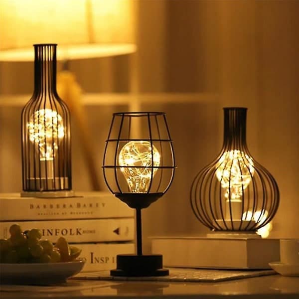Taide LED-sängilamppu Työpöytävalaisin (viinipullo)