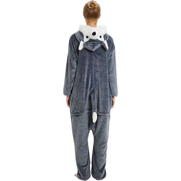 Voksen Unisex Jumpsuit Kostume Dyrekostume Tapdans Kostume Pyjamas Hoodie Nattøj Rollespil Tegneserie 3D Pyjamas Karneval Jul Halloween B heater L