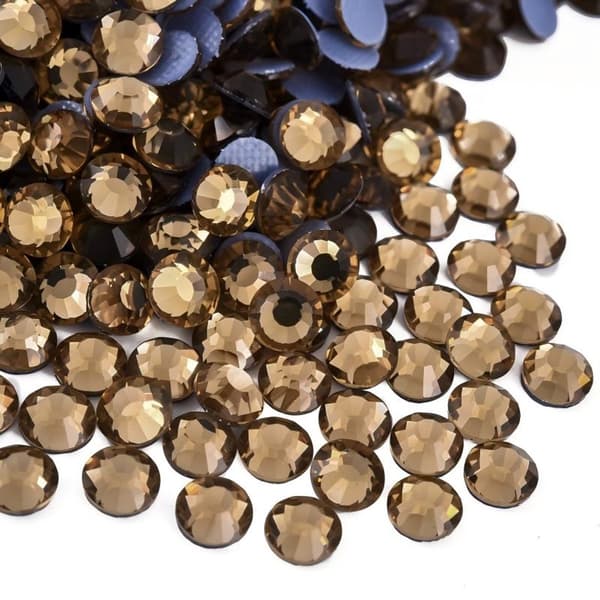 Hot-Fix Rhinestones, Glasskrystall Flatback Gems, 1440 Stykker For DIY Klær Og Tilbehørsdekorasjon, SS16 3,8–4 mm