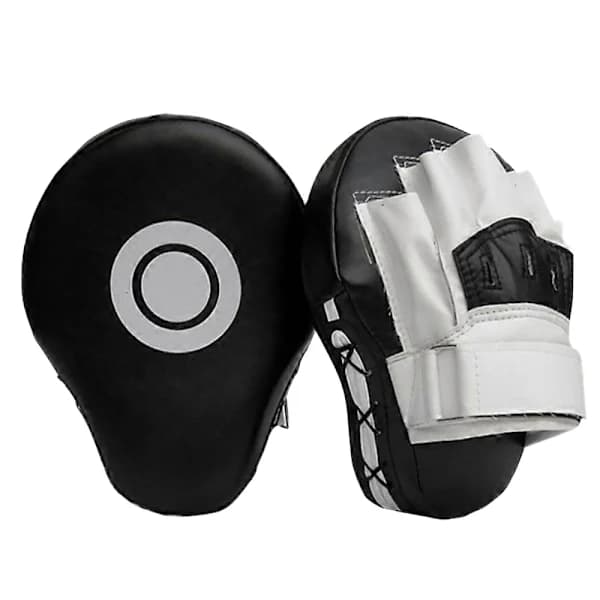 Leather Boxing Gloves, Focus Mitts, Target Training Hand Protection for Karate, Muay Thai Kick, Sparring, Do.pa