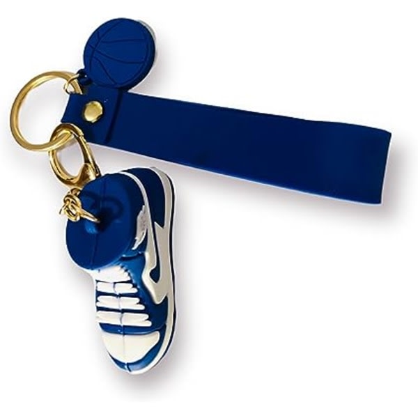 Basket nyckelring - Basket present - Mini sko nyckelring, blå, IC