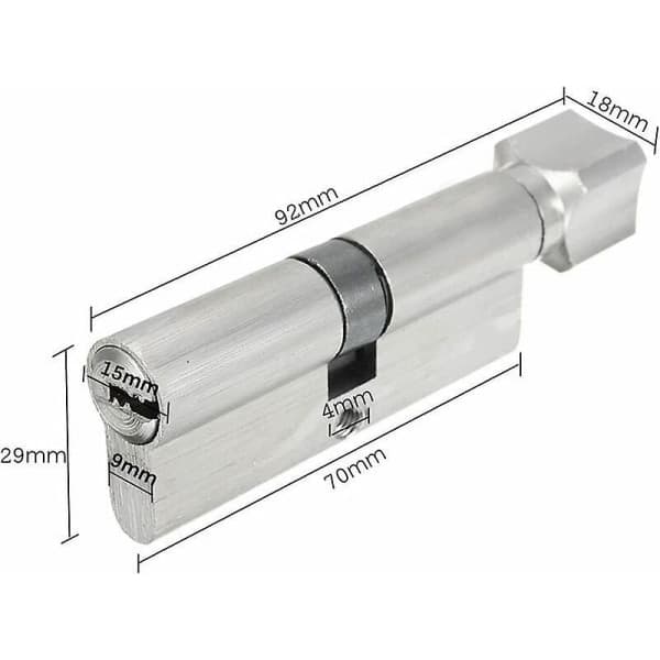 IC NOE Lukkosylinteri 70mm*29mm varkaudenestolukkosylinteri