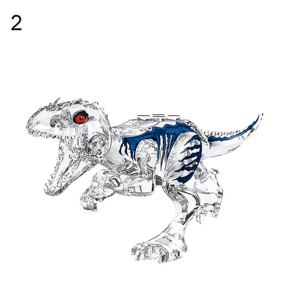 IC Blå DIY 3D Dinosaurie Modell Kristall Utbildning Barn Leksak Gåva