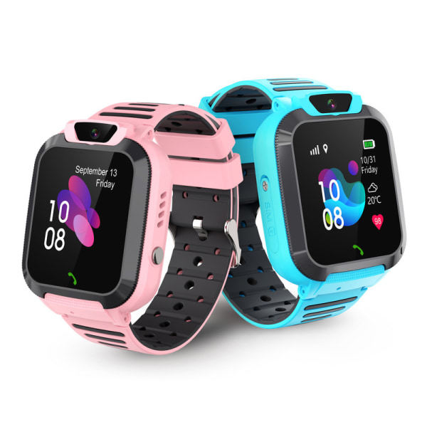 IC Smartwatch för barn med kamera, spel, video-/musikspelare, väckarklocka, pekskärm för barn 4-12 år, svart