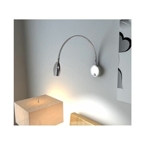 3W LED Sengelampe Fleksibel Svane LED Læselampe (Sort) Væglampe LED Læselampe med Kontakt Varm Hvid 3000K Moderne 3076cm..DEBUNS