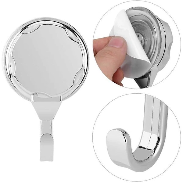 1 Piece Kitchen Suction Cup Hook, Suction Cup Hook Wall Hook, Strong Self-Adhesive Hook for Bathroom, Home Doors [DB]