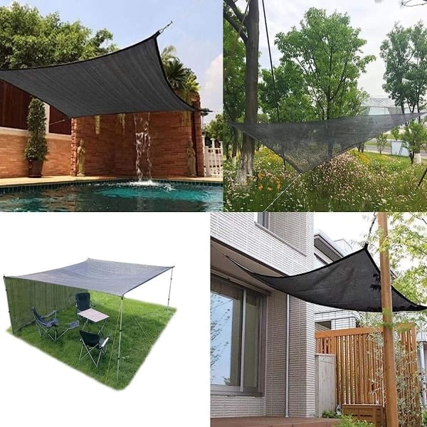 IC Skygge Net 8 Pin Skygge 85% Forstærket Forstærket Skygge Sejl, Drivhus Vindtæt Net med Gennemføringer, (3x5m/9,84x16,4ft)