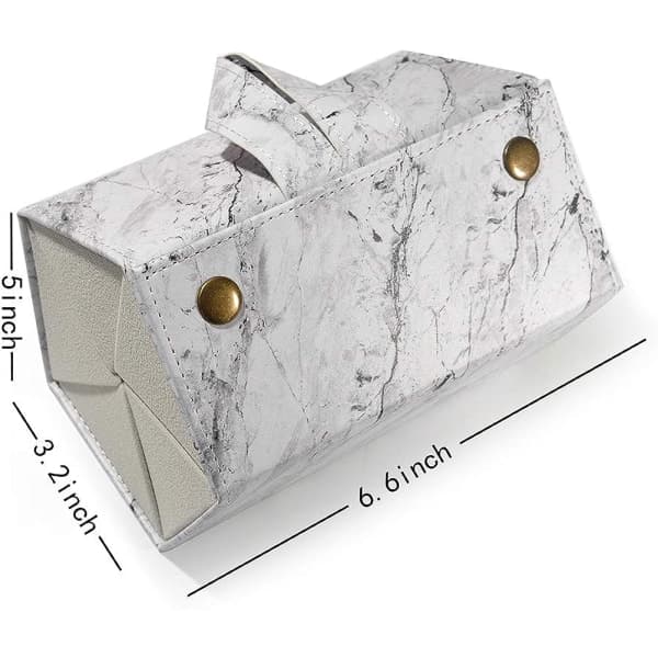 IC 5-plasser Lær Solbriller Organizer Multi Brille Display Organizer for Menn og Kvinner