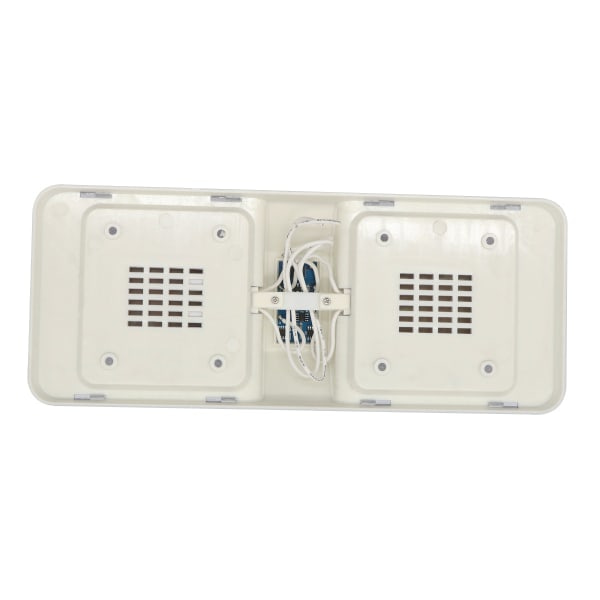 IC 48 LED-dubbeljus vit touch-dimmbar inre läslampa