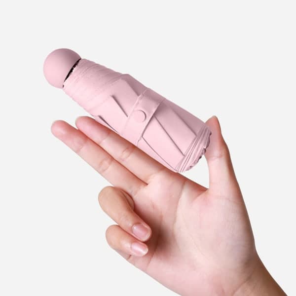 IC Mini Kapsel Paraply Solskydd och UV-skydd Mörkgrön One Size