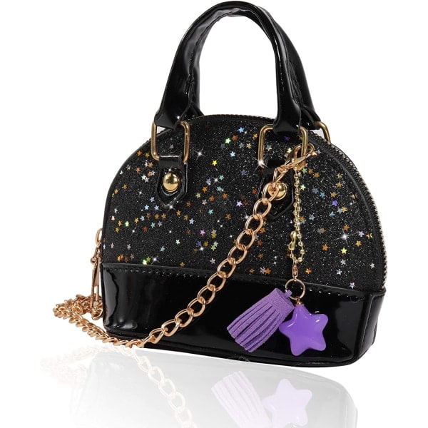 IC Paljetter Handväskor Mini Princess Handväska Skalformad Crossbody-väska