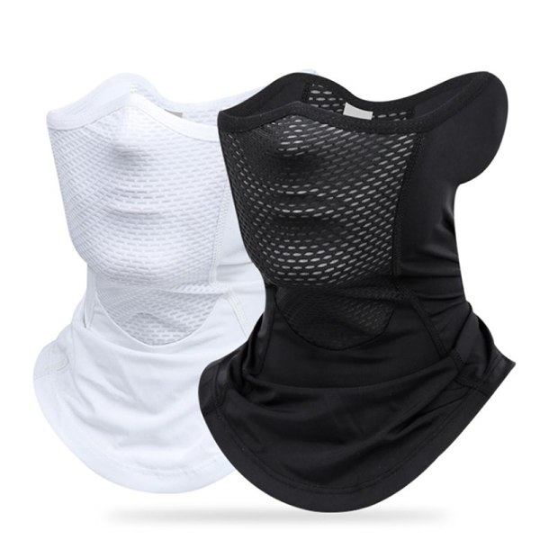 Is Silke Sport Halsduk Damask Utomhus Damm Ansiktsmask Svart