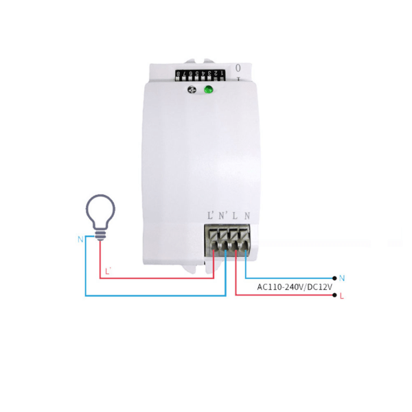 IC Mikrobølgesensorafbryder 5,8ghz HF 220V LED 360 graders radarmod 1