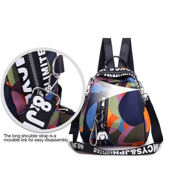 IC Ny multifunktionsryggsäck Dam Vattentät Oxford Bagpack Thef A one size