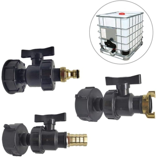 IBC-adapter, IBC-tankadapter S60x6 Gängbyte Koppling Trädgård 25 pagoda
