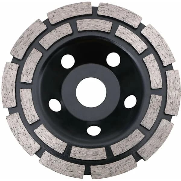 Diamantslibeskive til beton og sten, tør eller våd brug til vinkelsliber, 180 mm 22,2 mm spindel