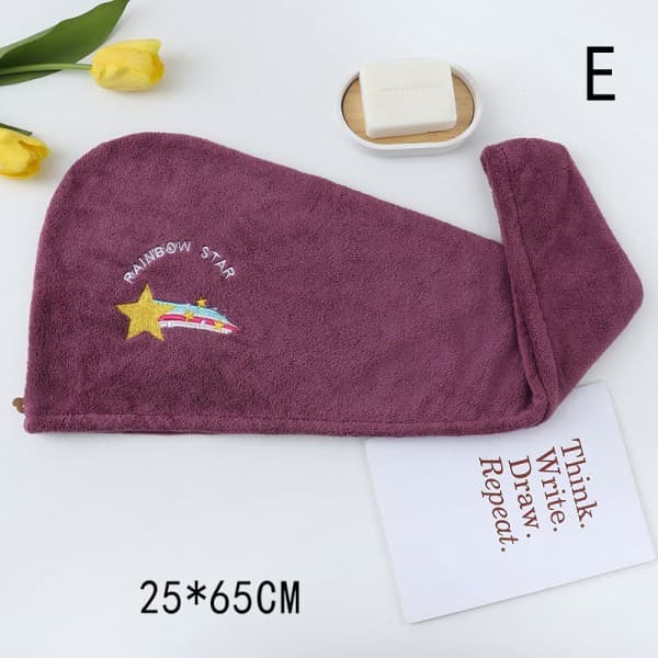 IC Håndklær Baderom Mikrofiber Håndkle Hurtigtørkende Hår Håndkle Dusj E