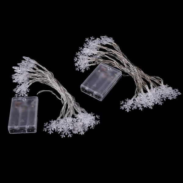 IC 20/50/80 Snöflinga Fairy Lights String Julgran Julfest 5M 50LED