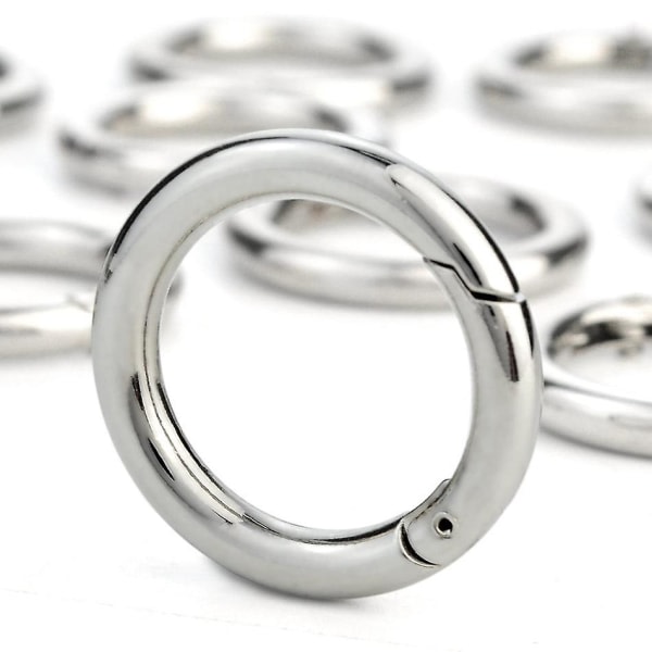 IC 10 st/set Utomhusverktyg Zinklegering Edc Spänne Clip Shackle Rund avtryckarkrok