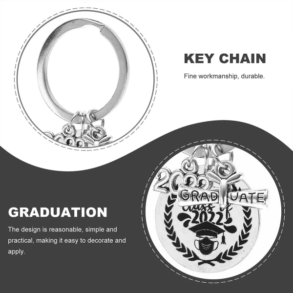 2 stk. Graduation Keychains Bag Nyckelringar Graduation Key Clasps Väska Nyckelhängen Silver 106X2.7X1.5CM Silver 10 6X2.7X1.5CM IC