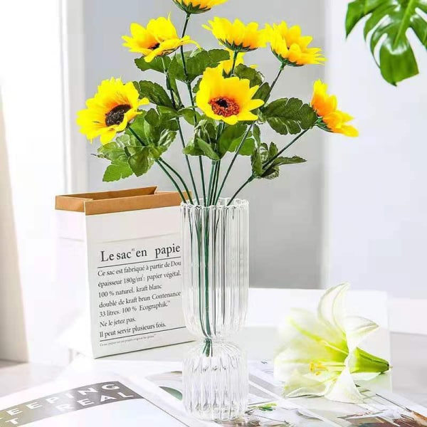 IC Nordic Glas Vas Små Glasvaser Blomsterarrangemang Hem dec Clear