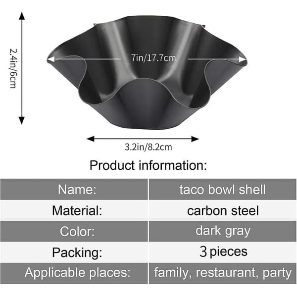 IC 3-pakks Tortilla Maker med Non-Stick Former