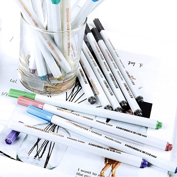 IG Multifunktionell DIY Graffitipenna, lätt att skriva och lätt att använda, 12-pack