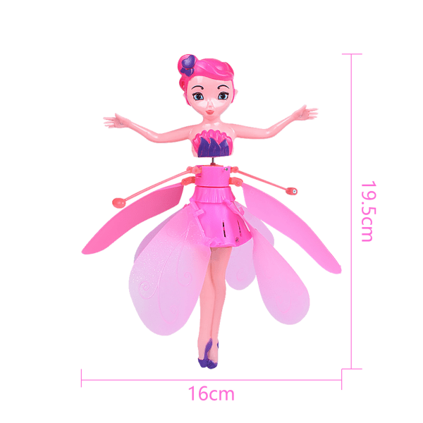 IC Kreativ liten fe-flyvende induksjonsleketøy rosa one size