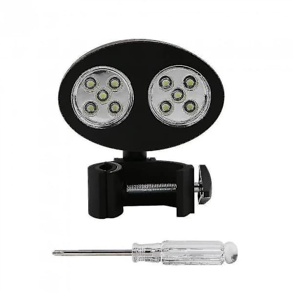 BBQ Grill Lys Justerbar Clip-On LED Lampe Varme- og Vandafvisende til Grillning Camping Sort