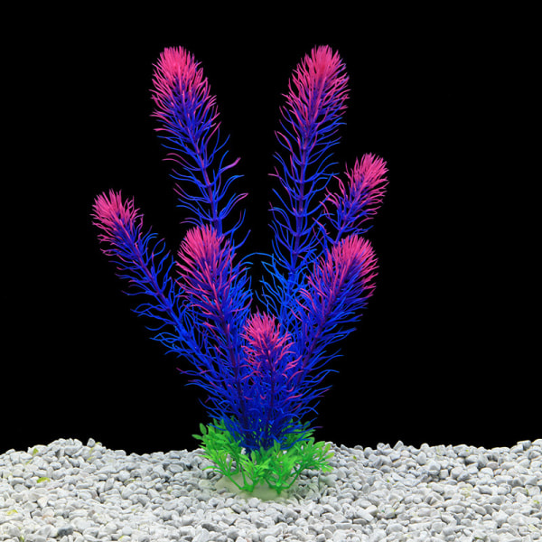 IC Akvarium Dekoration Ornament Simulering Vandplanter Små