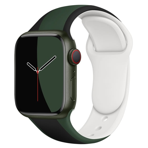 IC Designet til Apple Watch Rem 42/44/45 mm (sort/grøn)