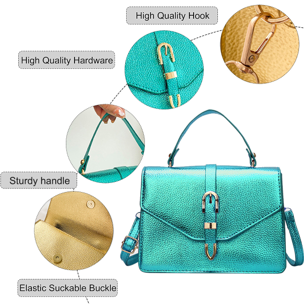 IC Crossbody-väskor för kvinnor, justerbar axelrem Crossbody grön