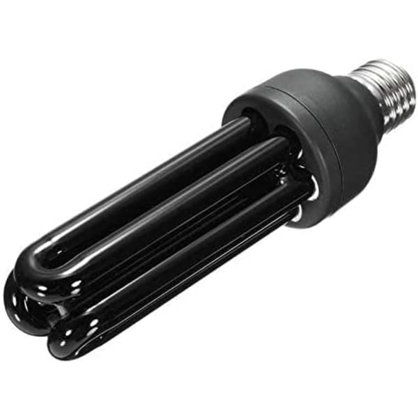 IC UV svart lyspære E27, 3U12 rørdiameter 36WW