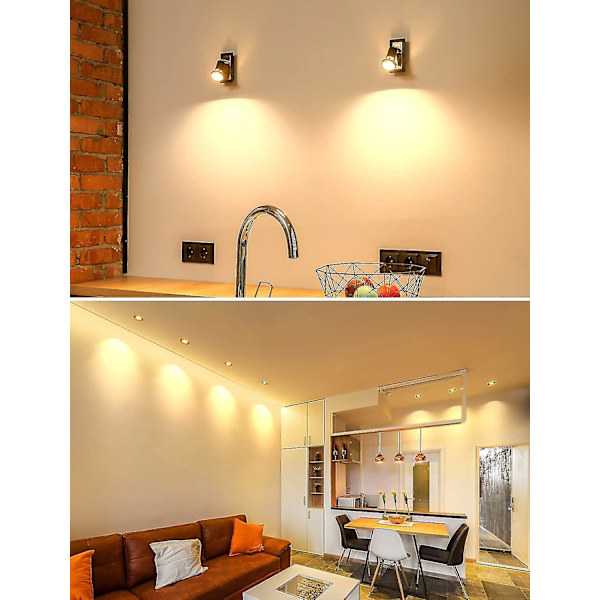 Gu10 LED-lampor, Varmvitt 3000k, 5w 345lm, 50w Halogen Spotpght-lampa Ekvivalent, Energisparande Gu10 Led Pght-lampor
