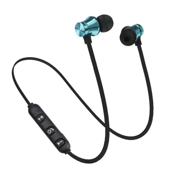 IC XT11 magnetiska trådlösa Bluetooth in-ear sporthörlurar-(blå) Blå