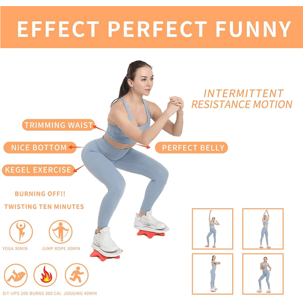 IC Twist Board, Waist Twist Disc -Träningsbräda, Ab Board Exercise - Twist Stepper för aerob träning