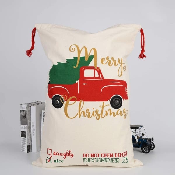 IC Tomte julstrumpa Tomtesäck med sladd extra stor 70 x 50 cm B