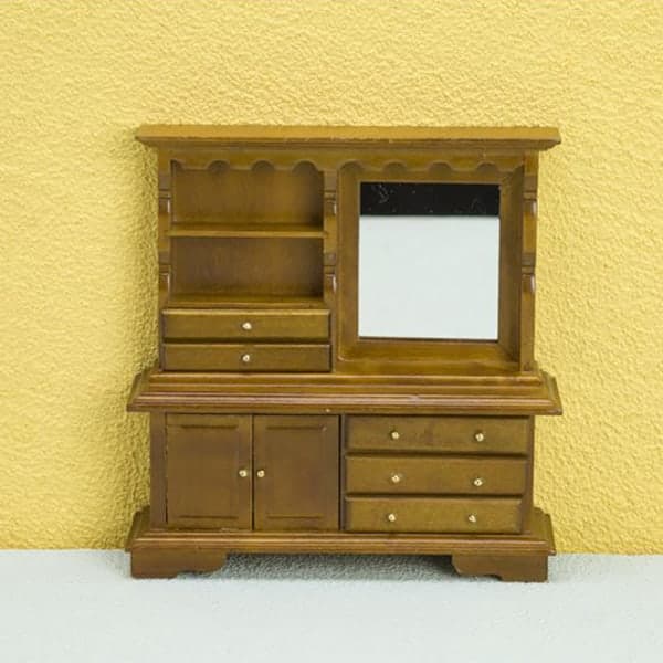 IC 1. Dukkehus Miniature Møbel Kommode Moderne Stil Træ Bo