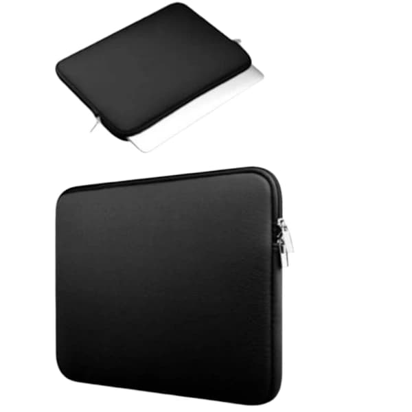 Kompatibelt computeretui til 13 & 15 tommer, passer til MacBook Pro og Air. Sort - 15,6 tommer