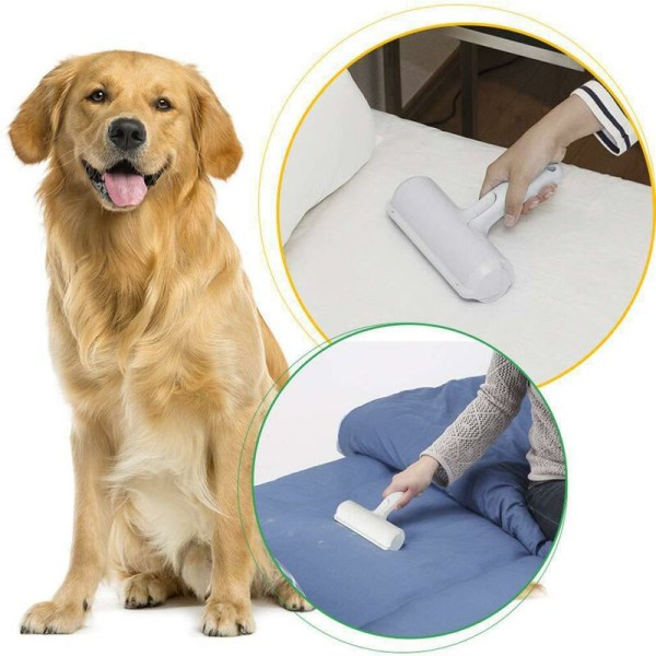 IC Blue Dream 2 st Pet Hårborttagningsborstar, Återanvändbar Magic Roller för kläder, soffa, bil, säng, matta