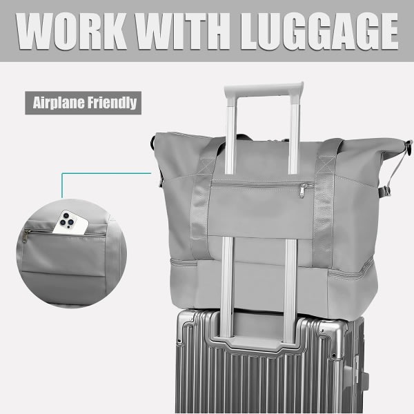 IC Resa Duffelbag, Urheilukassi Naisille, Taittuva Kevyt Yöpymislaukku Viikonloppuostos Sairaala