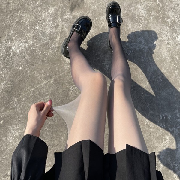 IC Gradient Strømper Lolita Jente Strømpebukser Sommer Tights Sort og Hvit