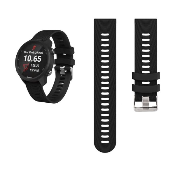 IC Garmin Forerunner245 Esports/Solar Armband Silikon Svart