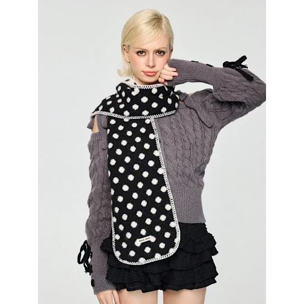 ROMWE Anime Women's Scarves Mint Blue One Size Mint Blue one-size