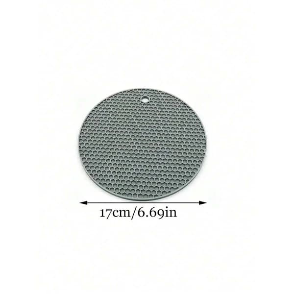 6-pack Silicone Heat Resistant Placemats - Round Non-Slip Pot Holders for Kitchen Counters & Dining Tables, 6pcs 6pcs